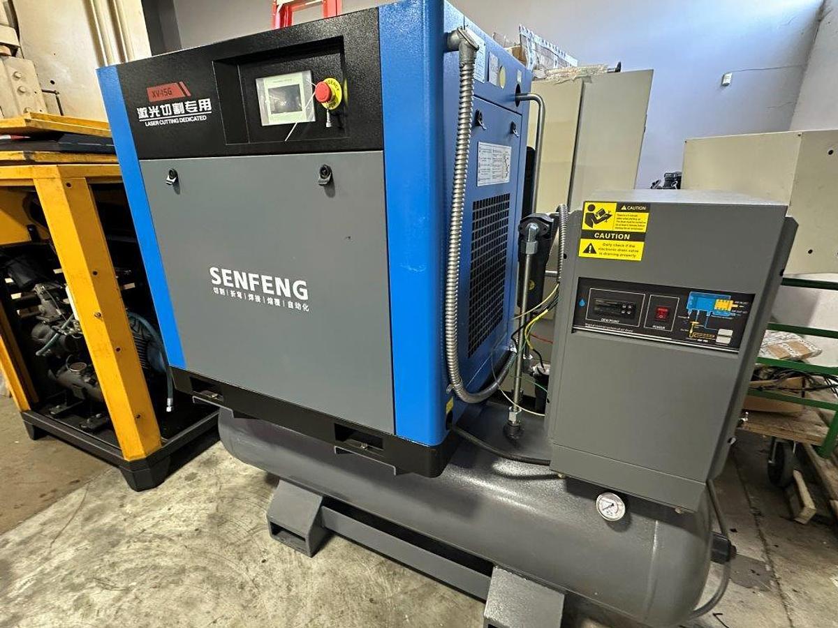 Used 2024 Senfeng High Pressure Rotary Screw Air Compessor for Laser Cutting