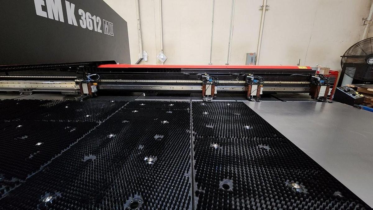 Used 2015 - 33 Ton Amada EMK-3612-MII Servo Driven Turret Punch