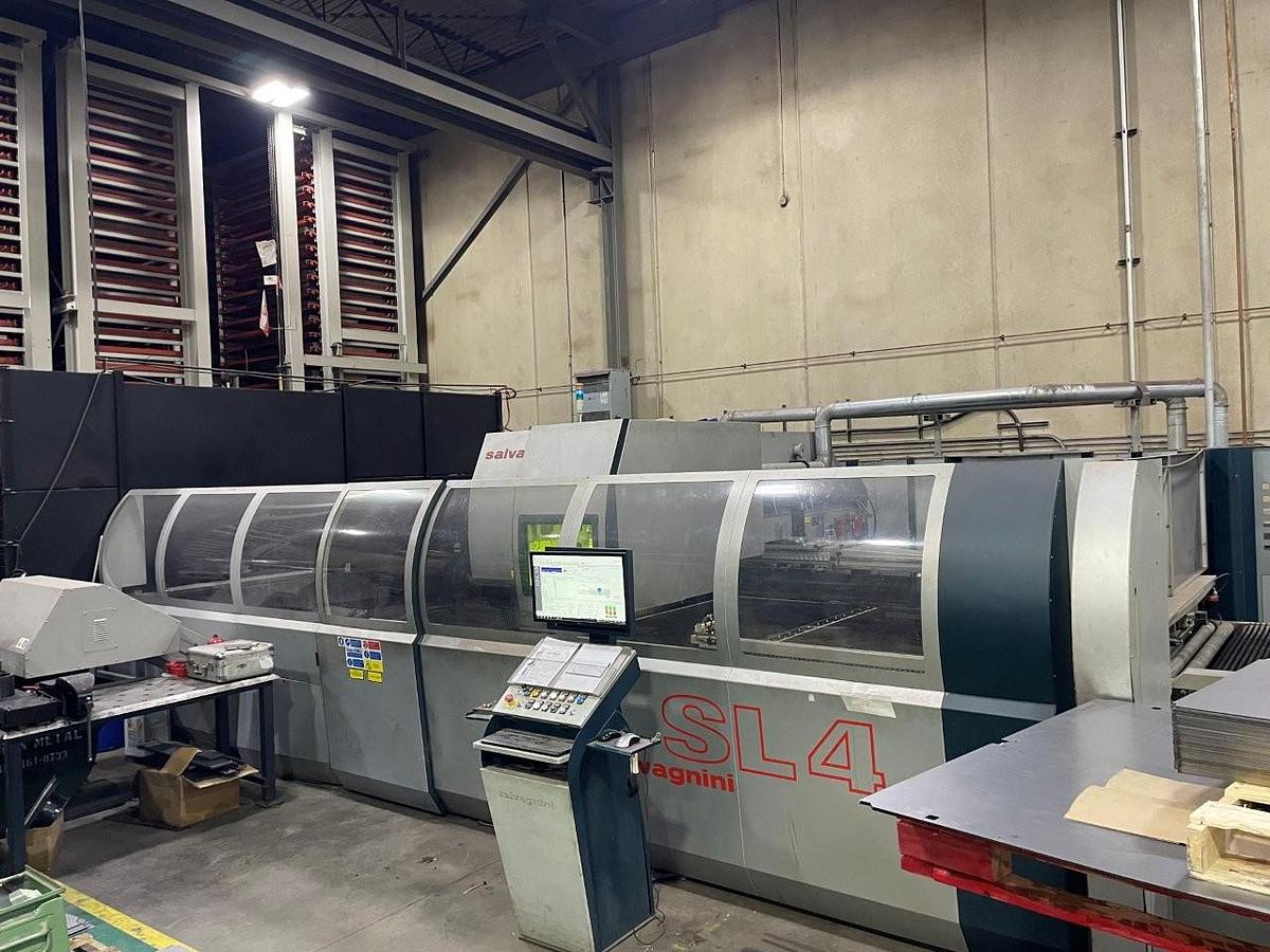 Used 2012 - 22 Ton/2000 Watt Salvagnini SL4 Punch/Laser Combo Machine