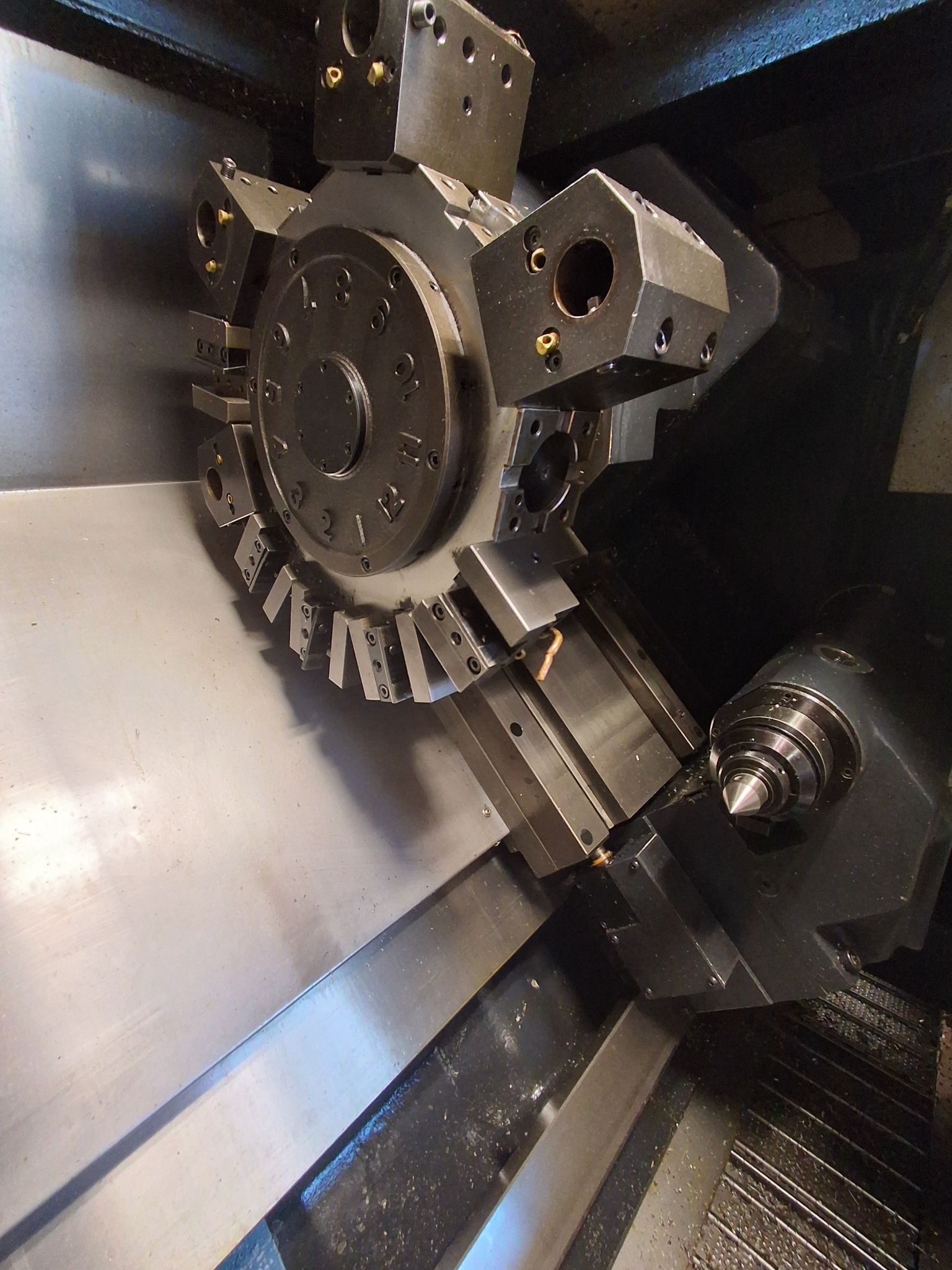 Used 2007 Doosan Puma 300MC CNC Lathe w/Live Milling