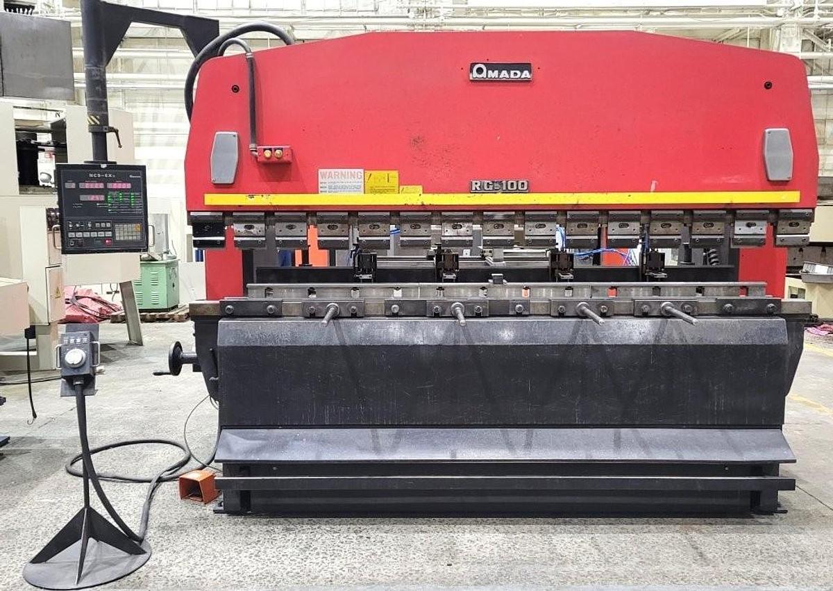 Used 1993 - 110 Ton x 10' Amada RG-100 CNC Press Brake