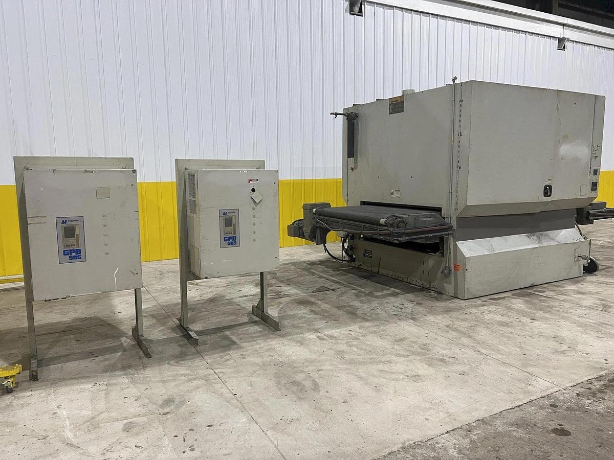 Used 1997 - 52" Timesaver 252-301C 3 Head Belt Grinder Sander