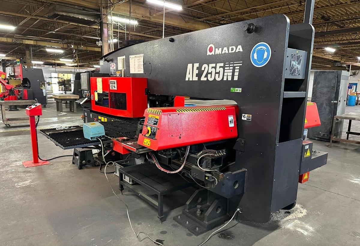 Used 2014 - 22 Ton Amada AE-255NT CNC Servo Driven Turret Punch