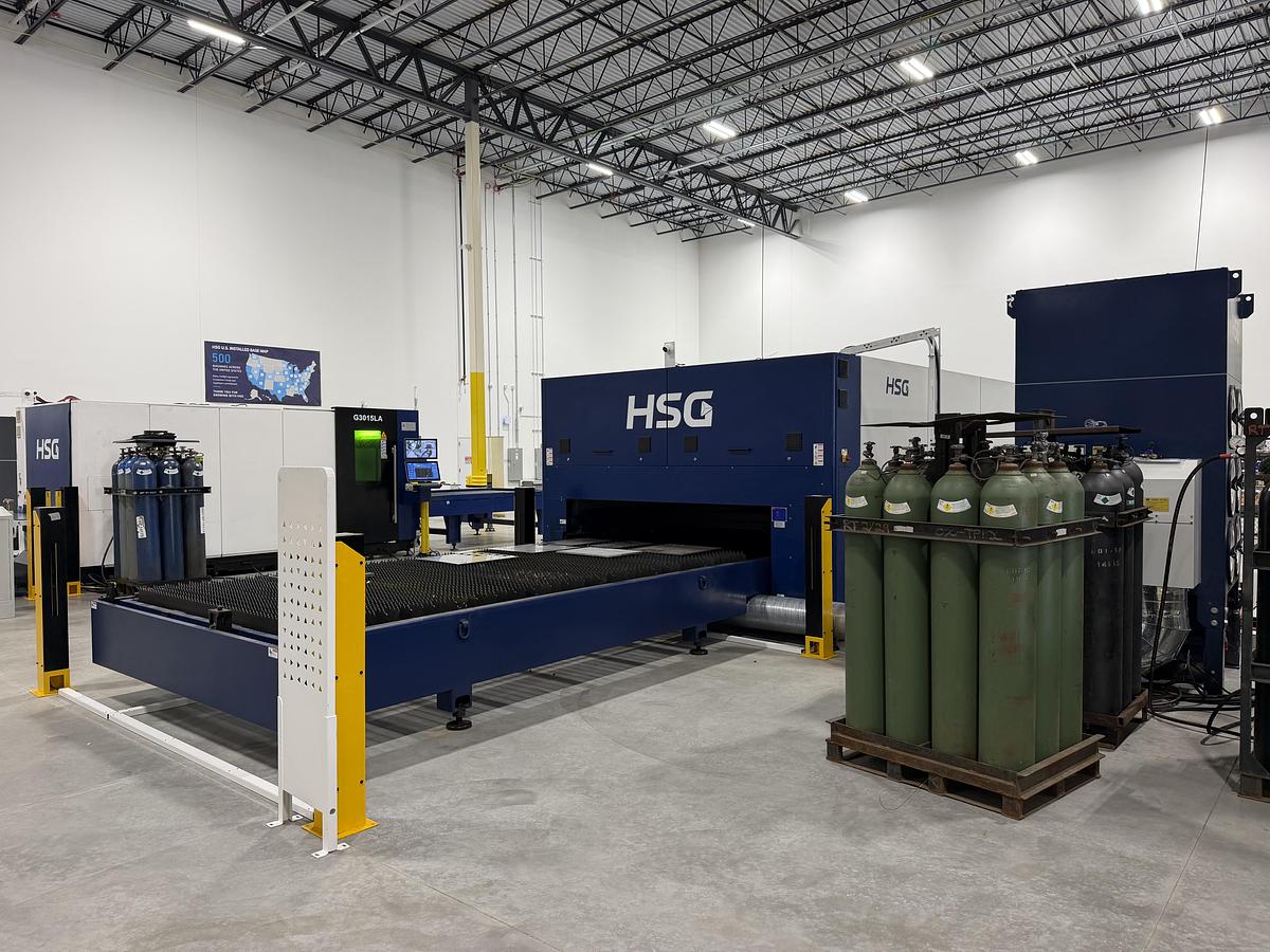 20,000 Watt HSG G3015H-20 4G, Dual Table Fiber Laser *New*