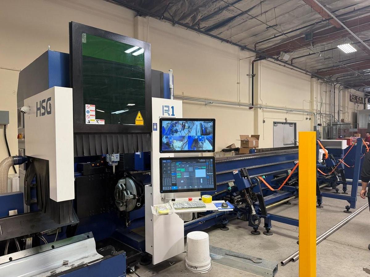 3000 Watt HSG R1 CNC Fiber Tube Laser Cutting System *NEW*