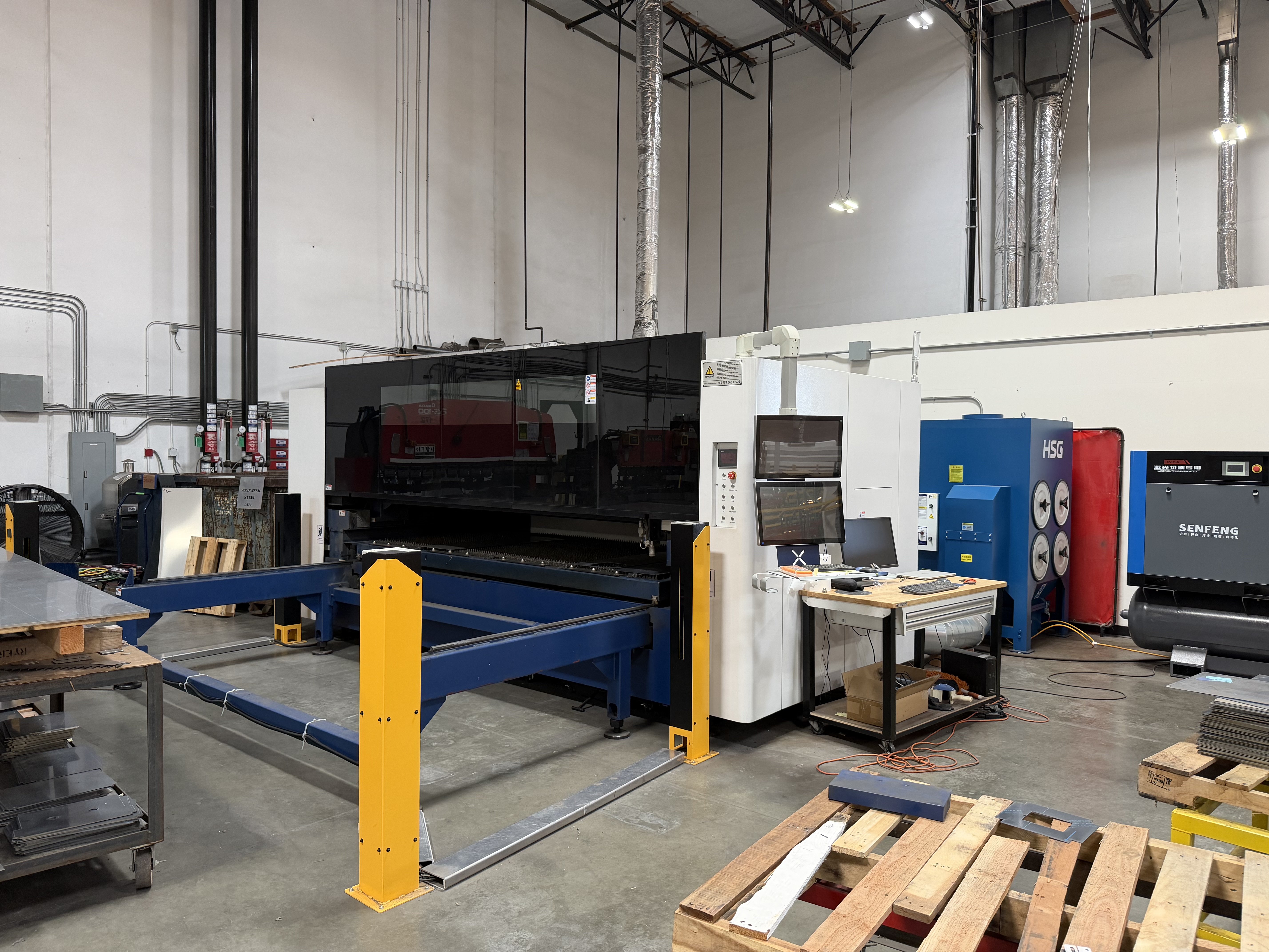 6000 Watt HSG X-3015 Single Table Fiber Laser