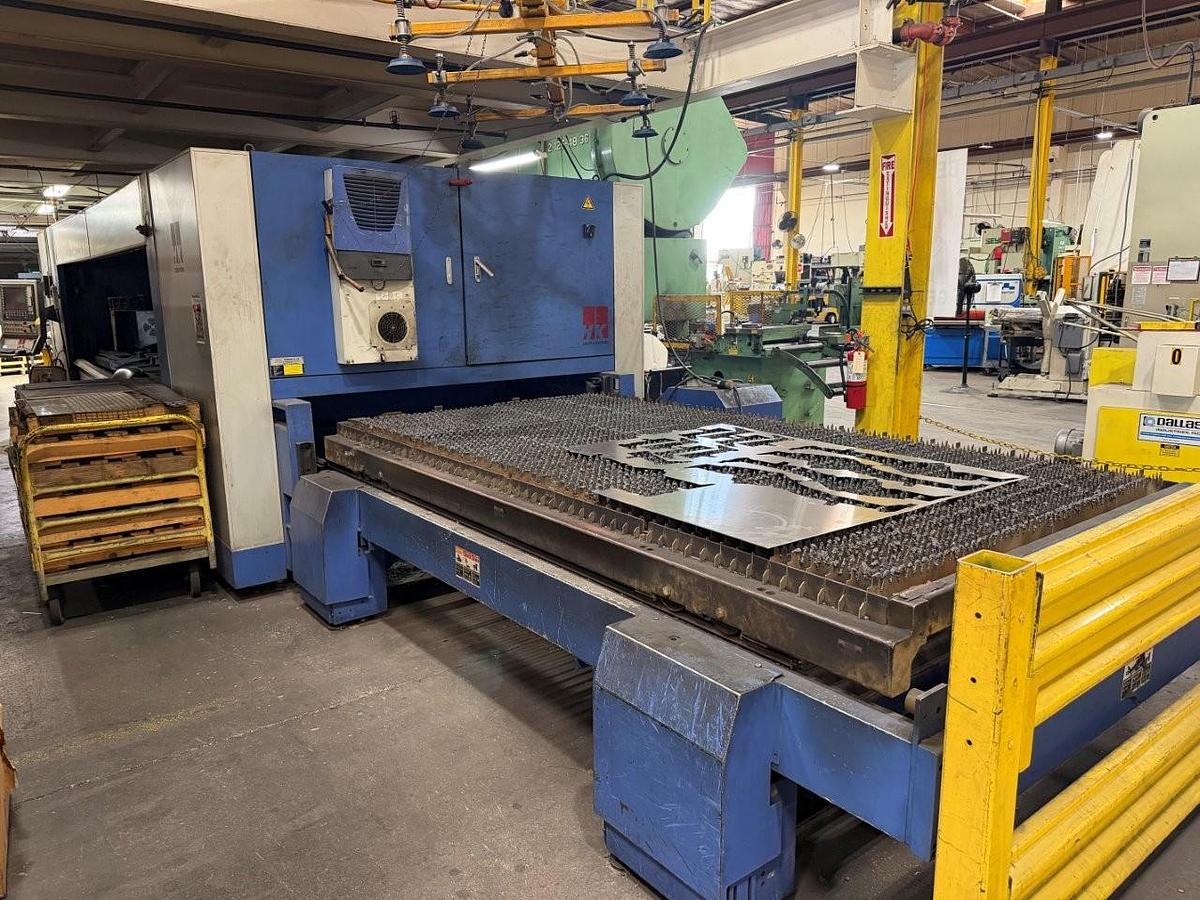 Used 2014 - 4000 Watt HK PL3015 CNC Fiber Laser Cutting System