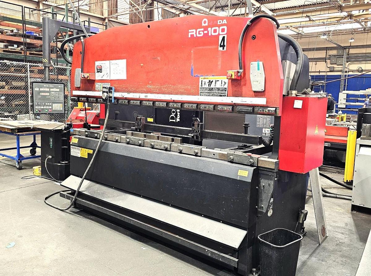 Used 2001 - 110 Ton Amada RG-100 CNC Press Brake