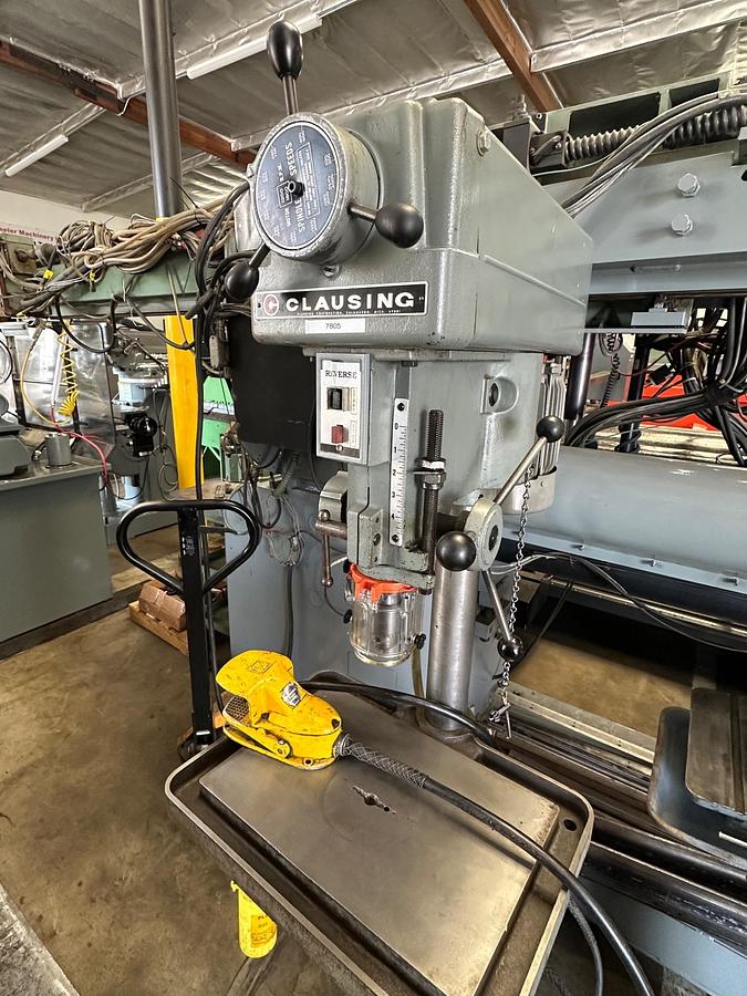 Used Clausing 15" Single Spindle Floor Type Drill Press