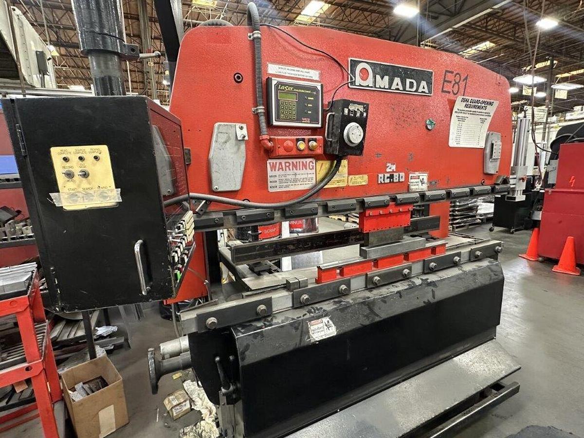 Used 1984 - 88 Ton Amada RG-80S CNC Press Brake