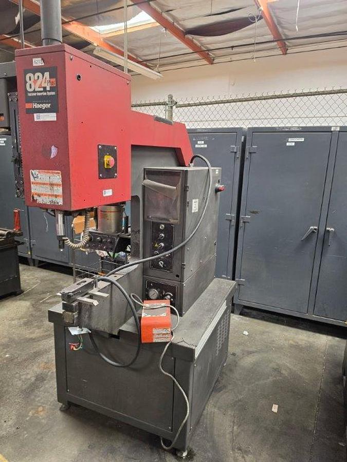 Used 1999 - 8 Ton Haeger 824 Plus 1-H Hardware Insertion Press