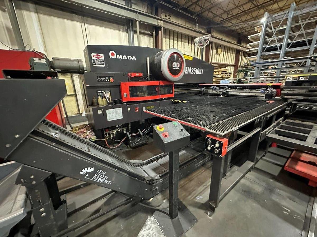 Used 2006 - 22 Ton Amada EM-2510NT Servo Driven Turret Punch