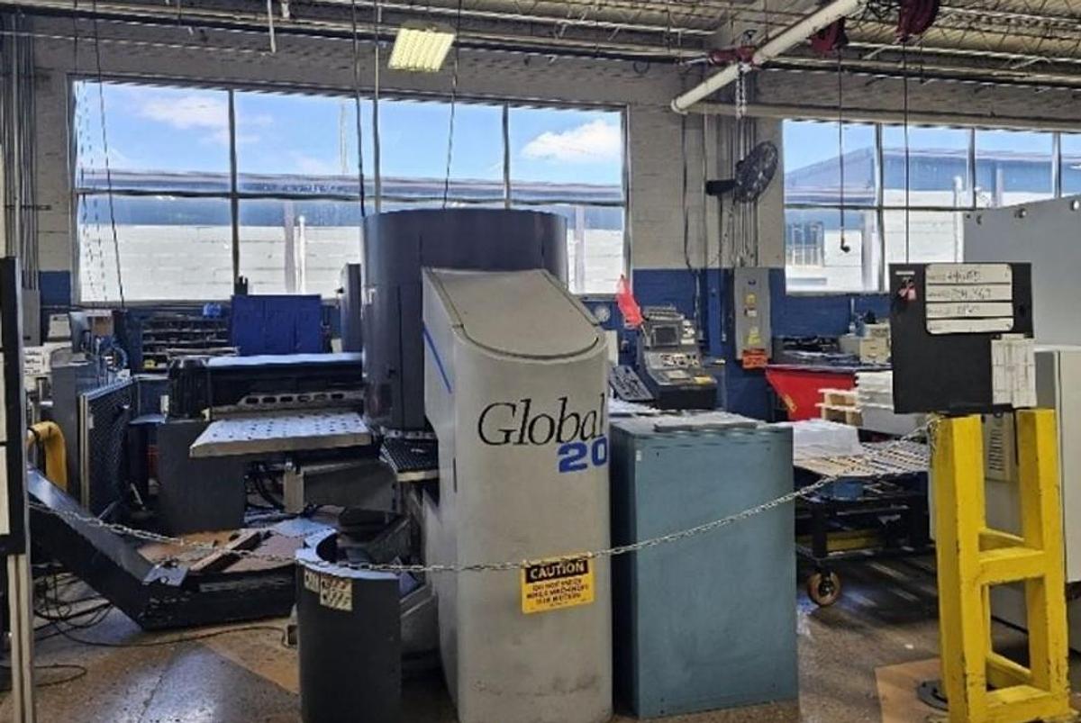 Used SET OF 2 - 2004 & 2002 - 20 Ton LVD Strippit Global 20/1215 CNC Turret Punch