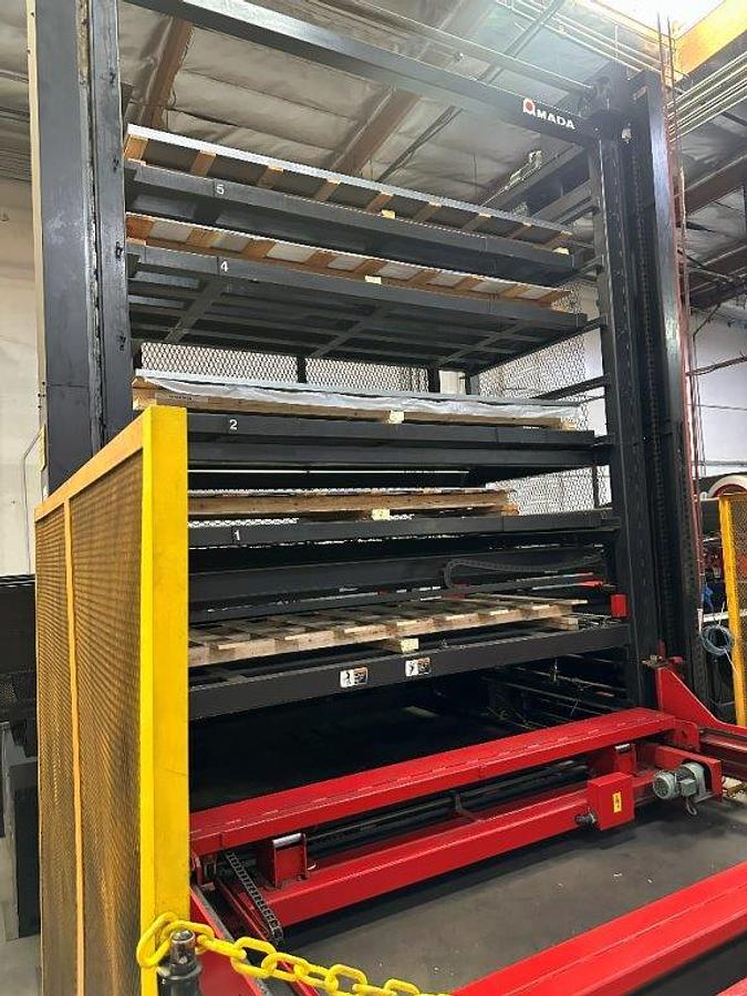 Used Amada ASR-48-CR 6-Shelf Tower Load for Turret Punch