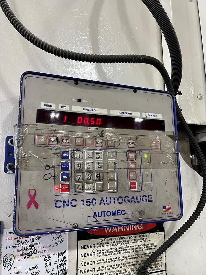 Used 140 Ton x 12' Wysong MTH140-144 CNC Hydraulic Press Brake