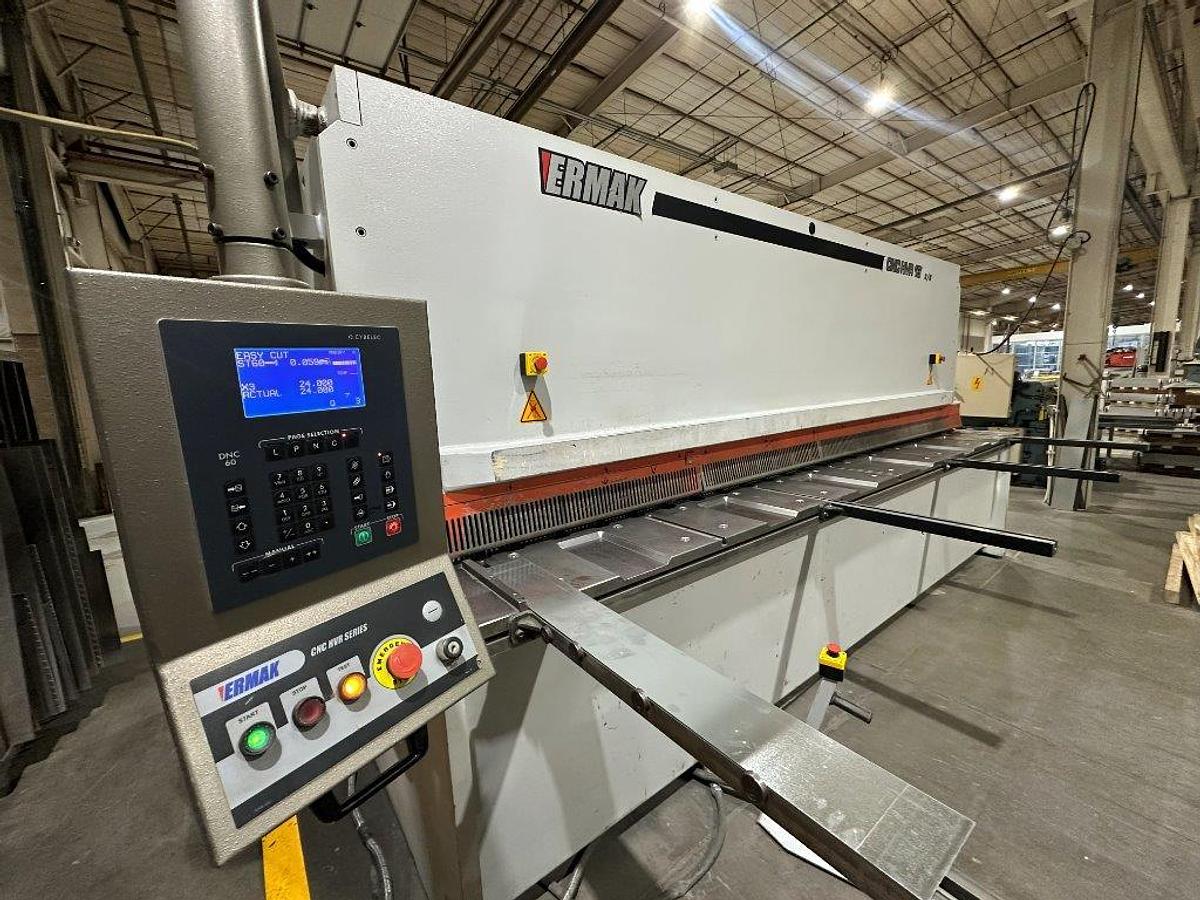 Used 2008 - 3/8" x 13' Ermak CNC Hydraulic Shear