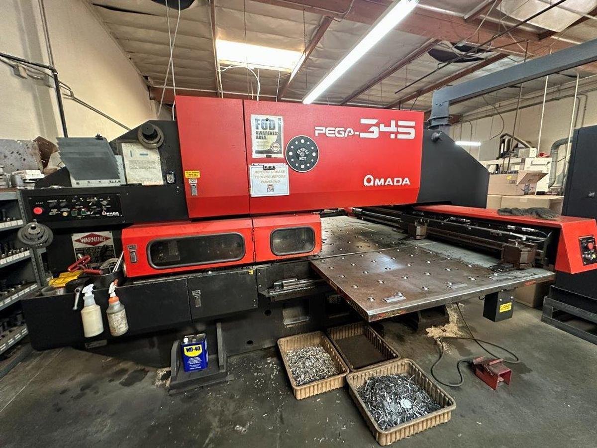 Used 1989 - 33 Ton Amada Pega 345 Queen CNC Turret Punch