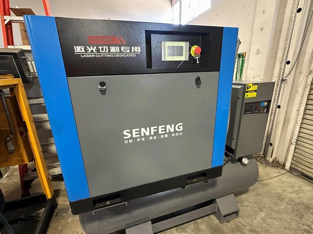 Used 2024 Senfeng High Pressure Rotary Screw Air Compessor for Laser Cutting