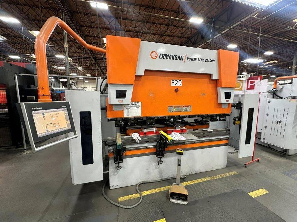 Used 110 Ton x 8.5' Ermak Power Bend Falcon CNC Press Brake
