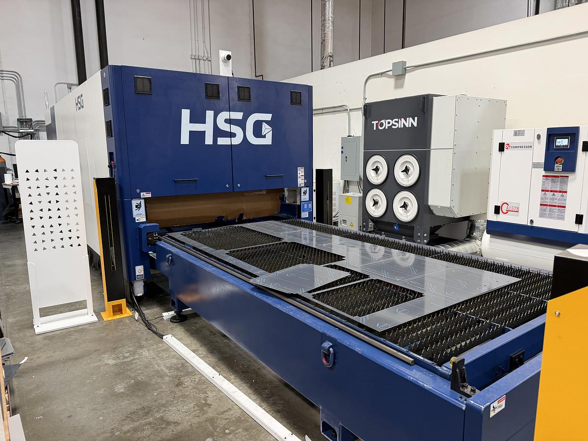 20,000 Watt HSG G3015X-20K Fiber Laser with Shuttle Table