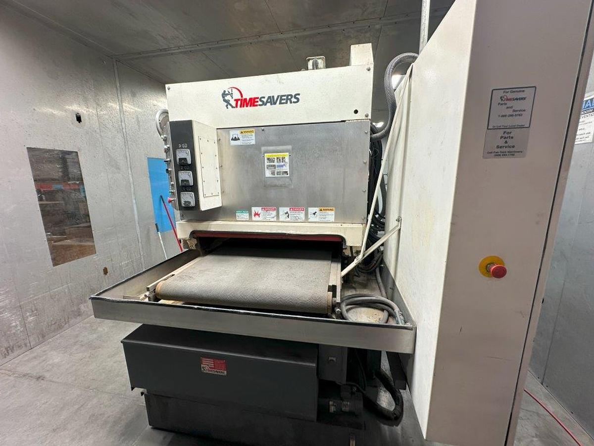Used 37” Wet Timesaver Graining/Grinding Deburring Machine 