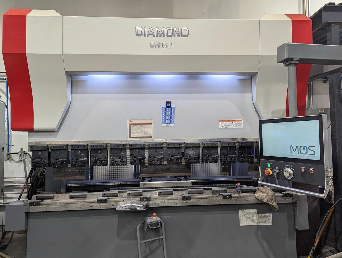 Used 2018 - 94 Ton x 8.5' Mitsubishi Diamond BJ8525 CNC Press Brake