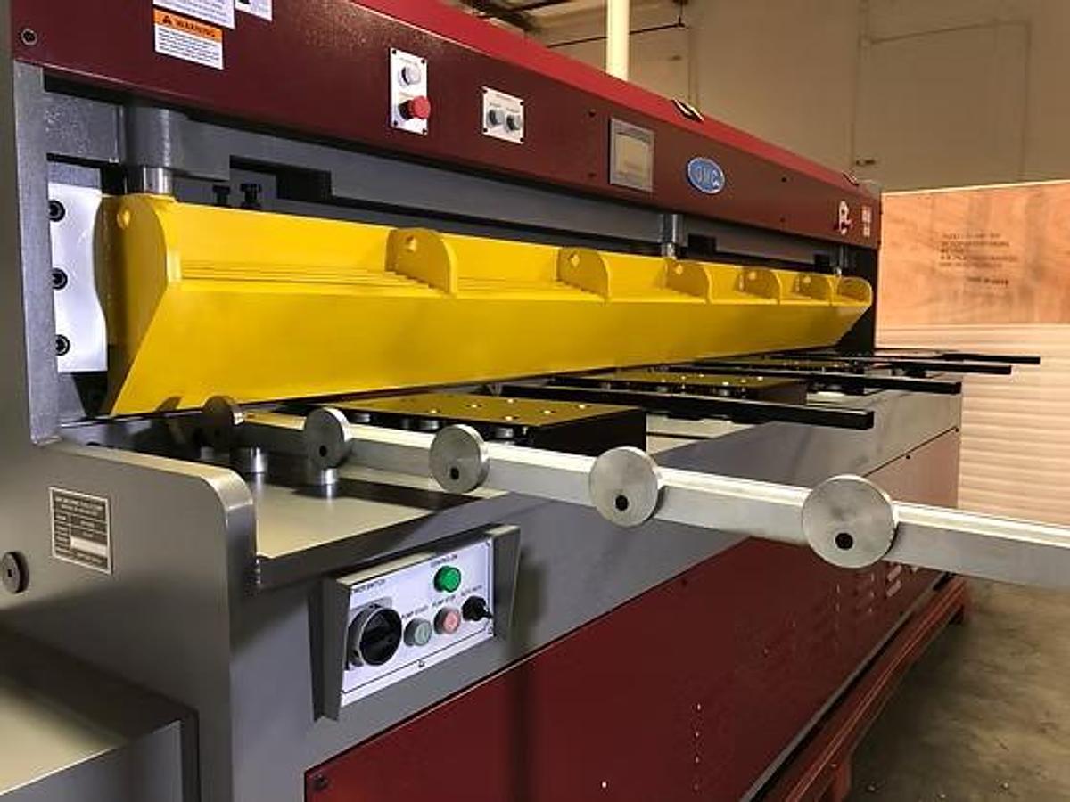 10 GA. x 10' GMC HS-1010E Hydraulic Shear w/36" SIKO Power Backgauge