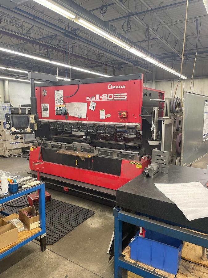 Used 2004 - 88 Ton Amada FBD-8025NT CNC Press Brake