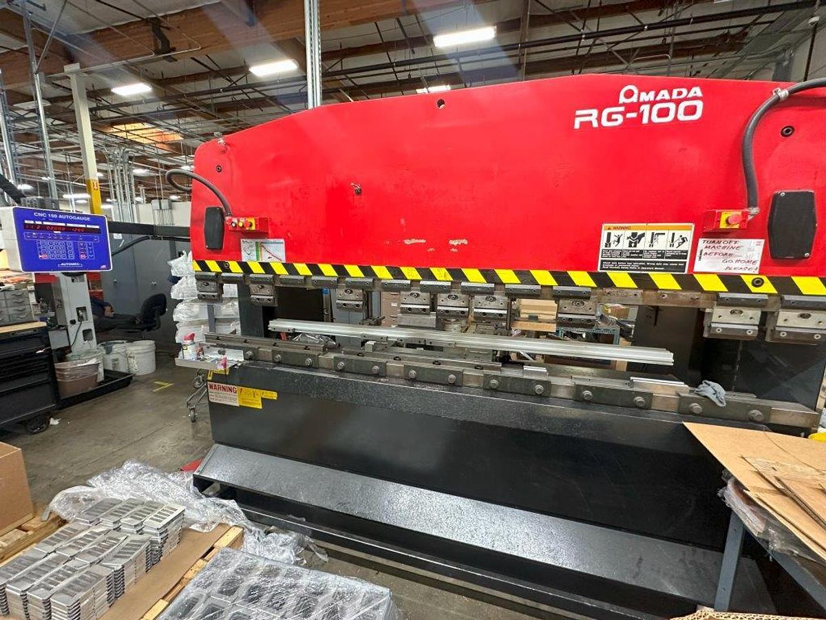 Used 2003 - 110 Ton Amada RG-100 CNC Press Brake