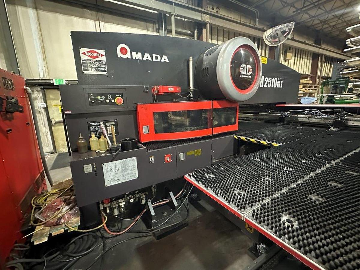 Used 2006 - 22 Ton Amada EM-2510NT Servo Driven Turret Punch