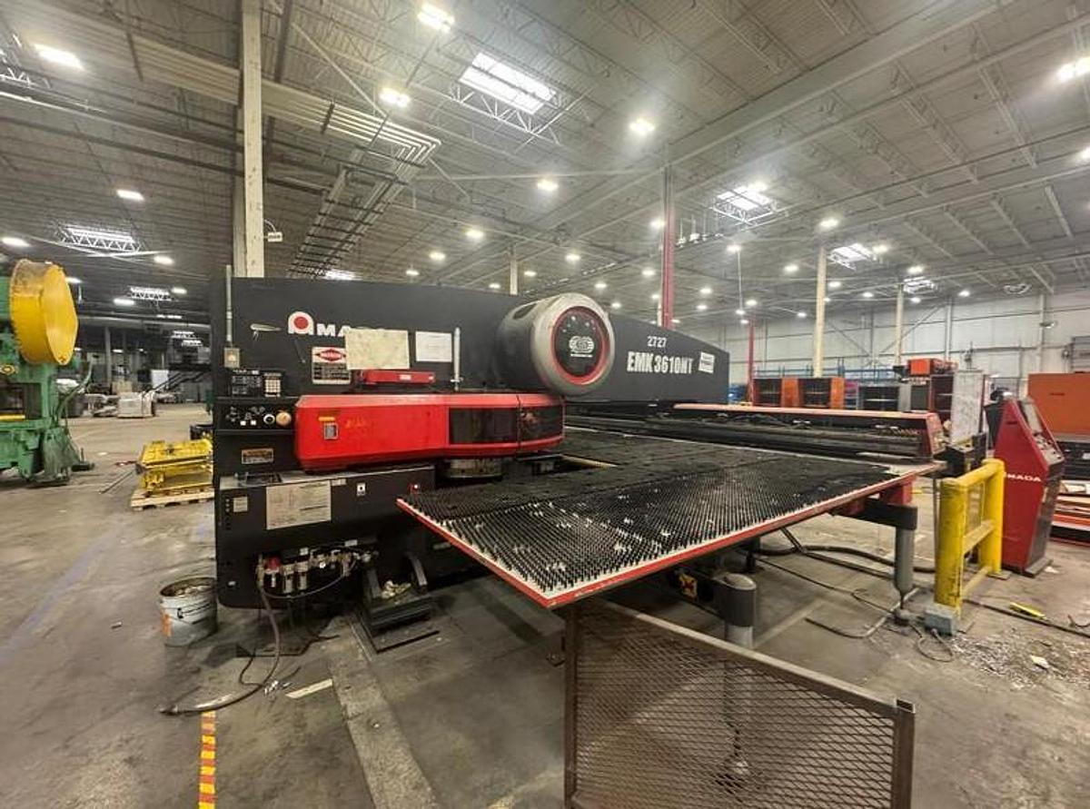 Used 2005 - 33 Ton Amada EMK-3610NT Servo Driven CNC Turret Punch