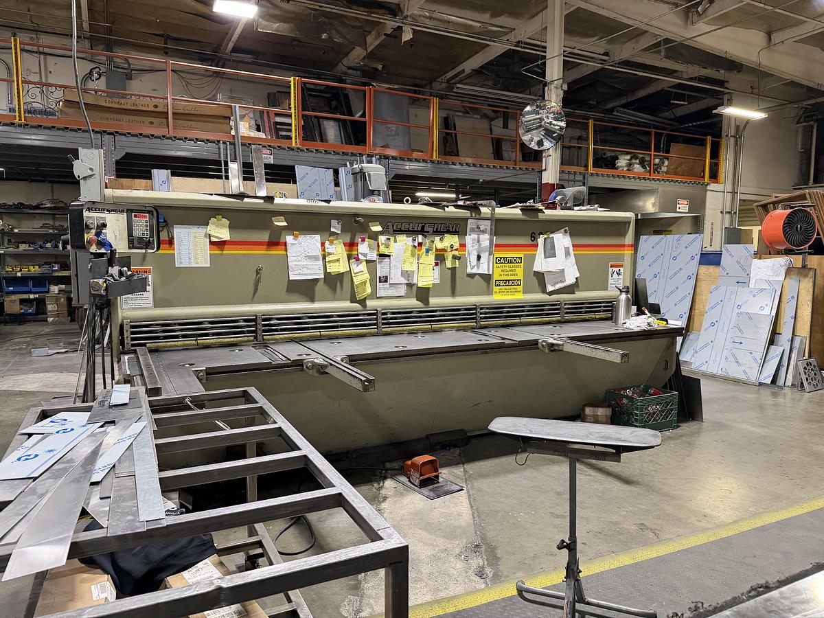 Used 2002 - 1/4" x 12' Accurshear 625012 CNC Hydraulic Shear