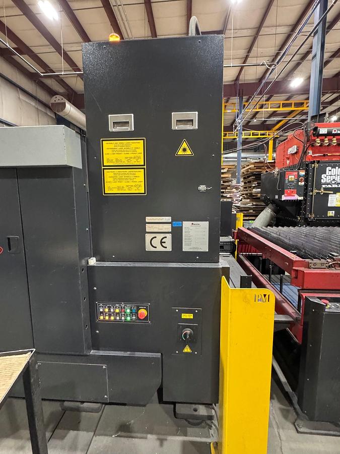 Used 2016 - 6,000 Watt Amada LCG-3015AJ CNC Fiber Laser Cutting System