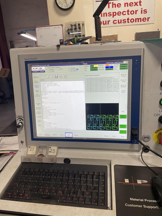 Used 2021 - 3,000 Watt IPG LaserCube Fiber Laser