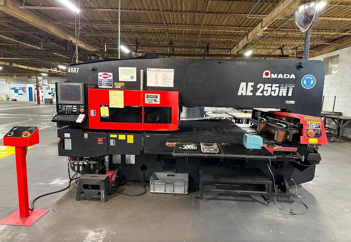 Used 2014 - 22 Ton Amada AE-255NT CNC Servo Driven Turret Punch