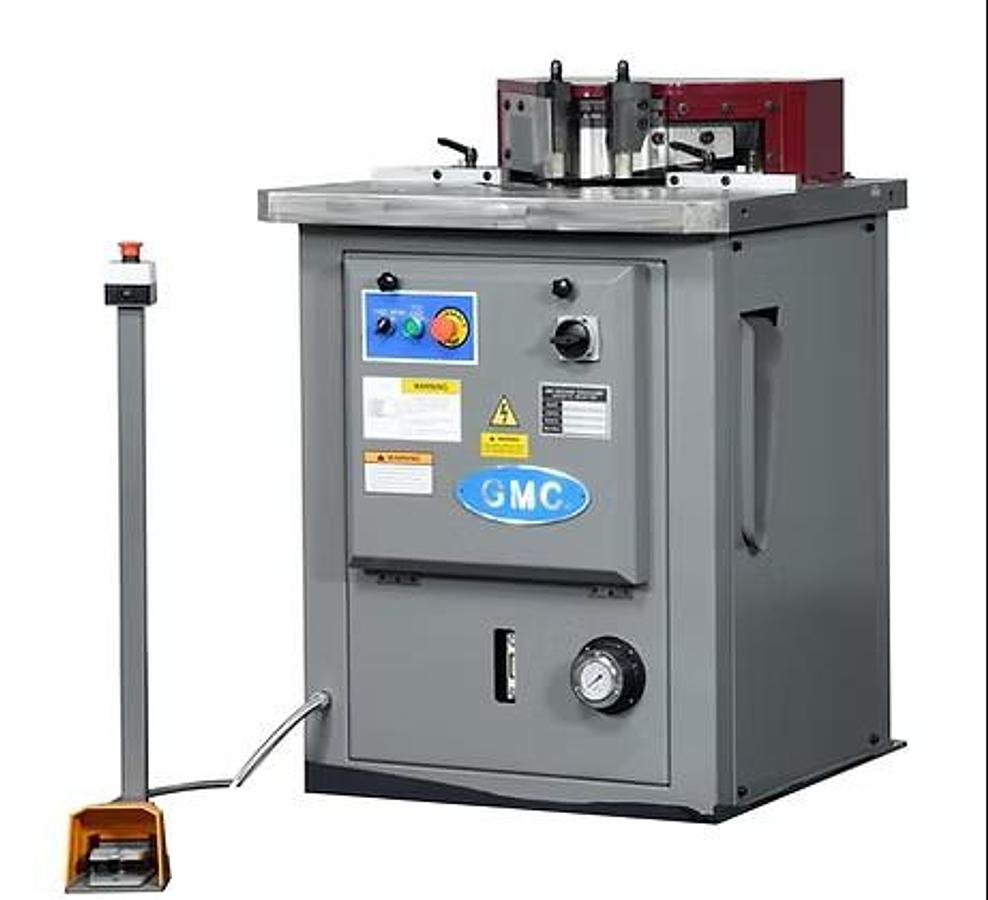 1/4" x 10" GMC HN-25HA Hydraulic Sheet Metal Notcher w/Fixed Angle