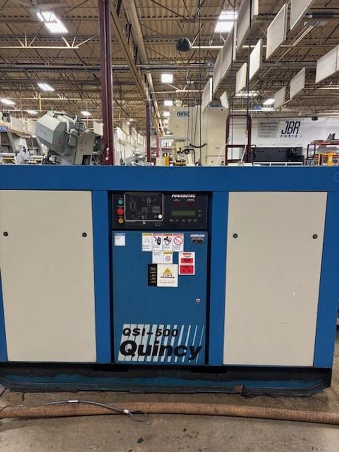 Used 100 HP Quincy Rotary Screw Air Compressor