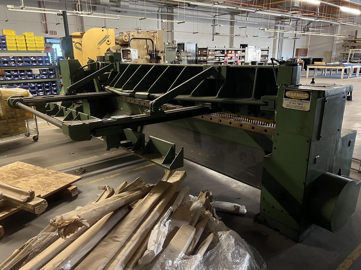 Used 10 ga. x 12' Wysong 10-144 Mechanical Shear