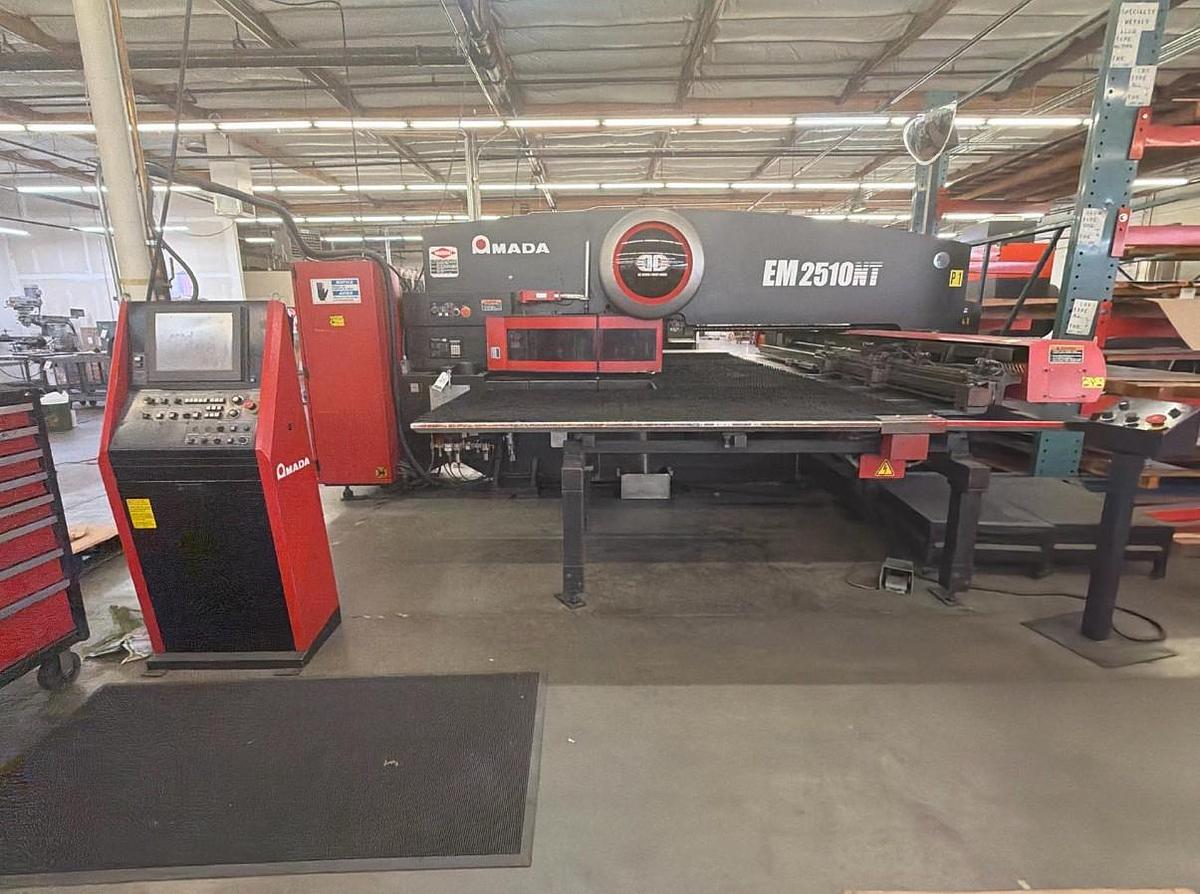 Used 2009 - 22 Ton Amada EM-2510NT Servo Driven Turret Punch