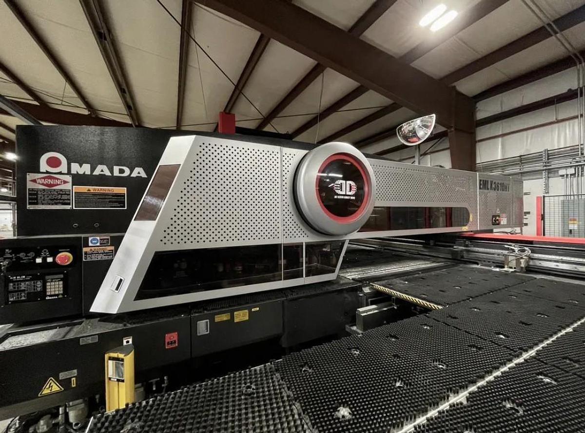 Used 2014 - 33 Ton / 4,000 Watt Amada EMLK-3610NT CNC Punch/Laser Combo