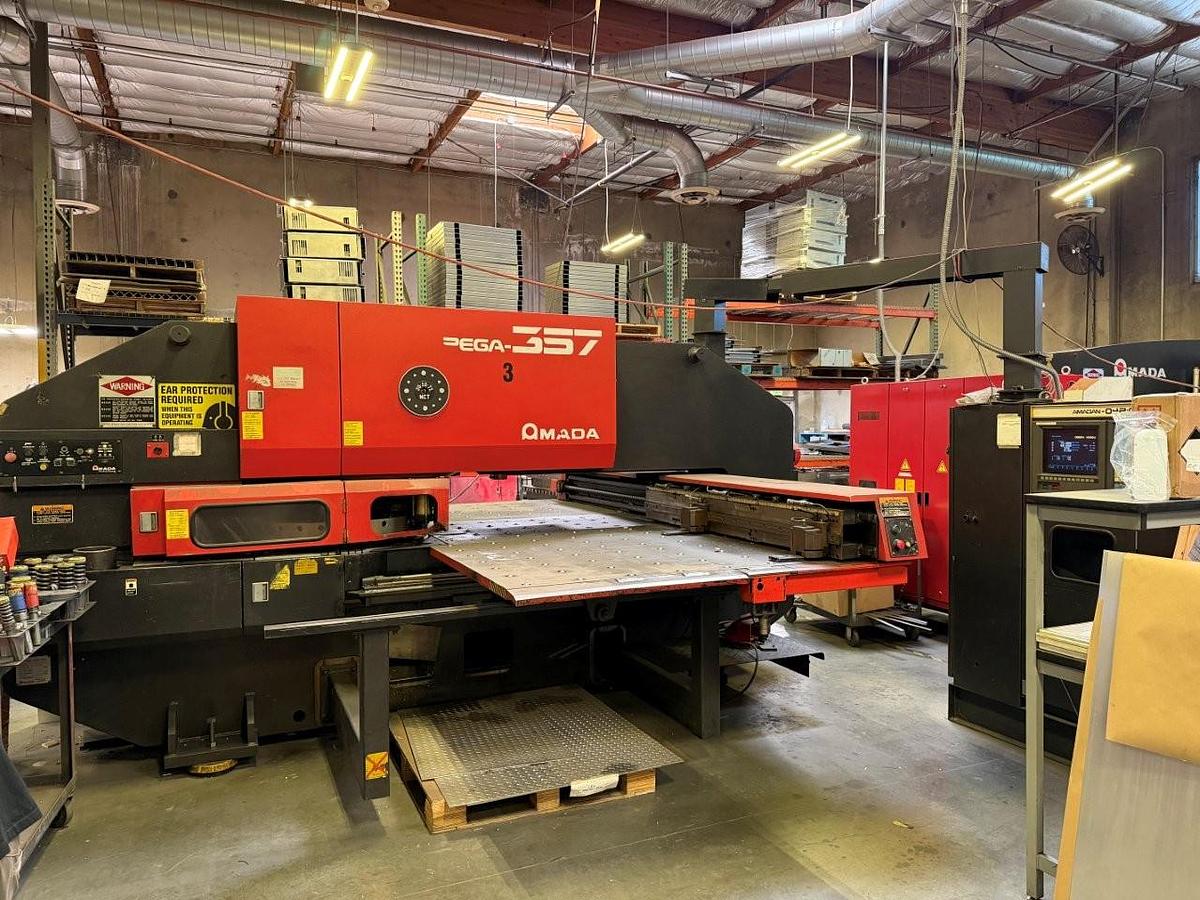 Used 1997 - 33 Ton Amada Pega 357 CNC Turret Punch