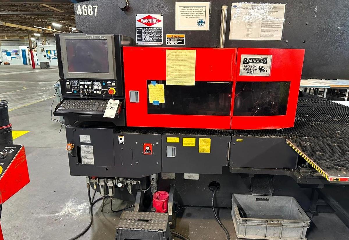 Used 2014 - 22 Ton Amada AE-255NT CNC Servo Driven Turret Punch