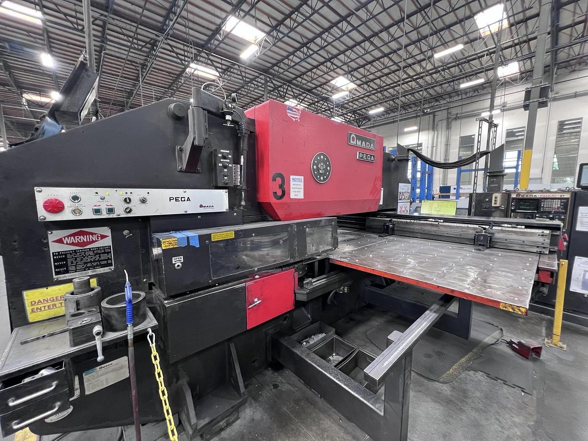 Used 1988 - 33 Ton Amada Pega 357 CNC Turret Punch