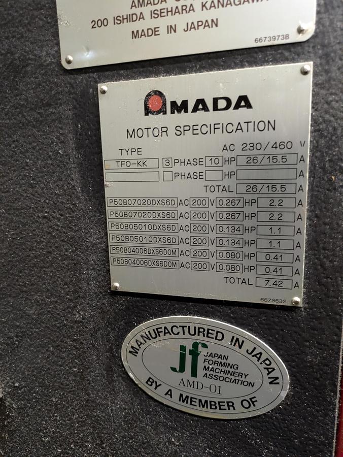 Used 2004 - 88 Ton Amada FBD-8025NT CNC Press Brake