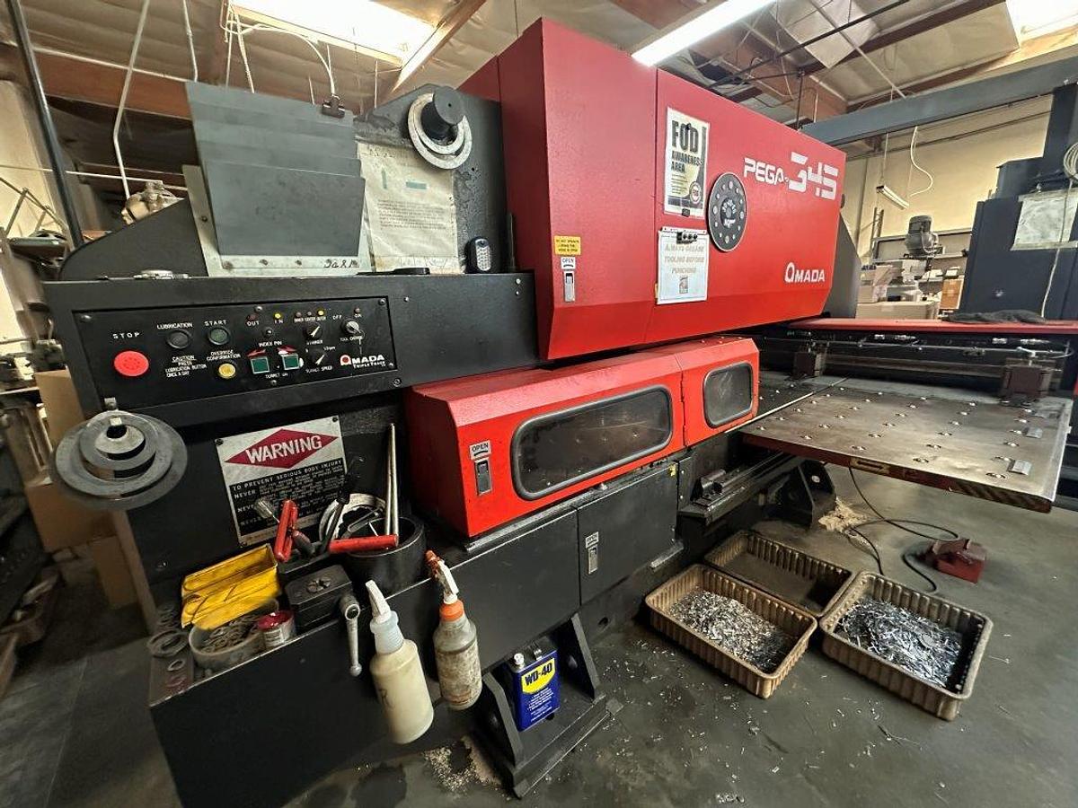 Used 1989 - 33 Ton Amada Pega 345 Queen CNC Turret Punch