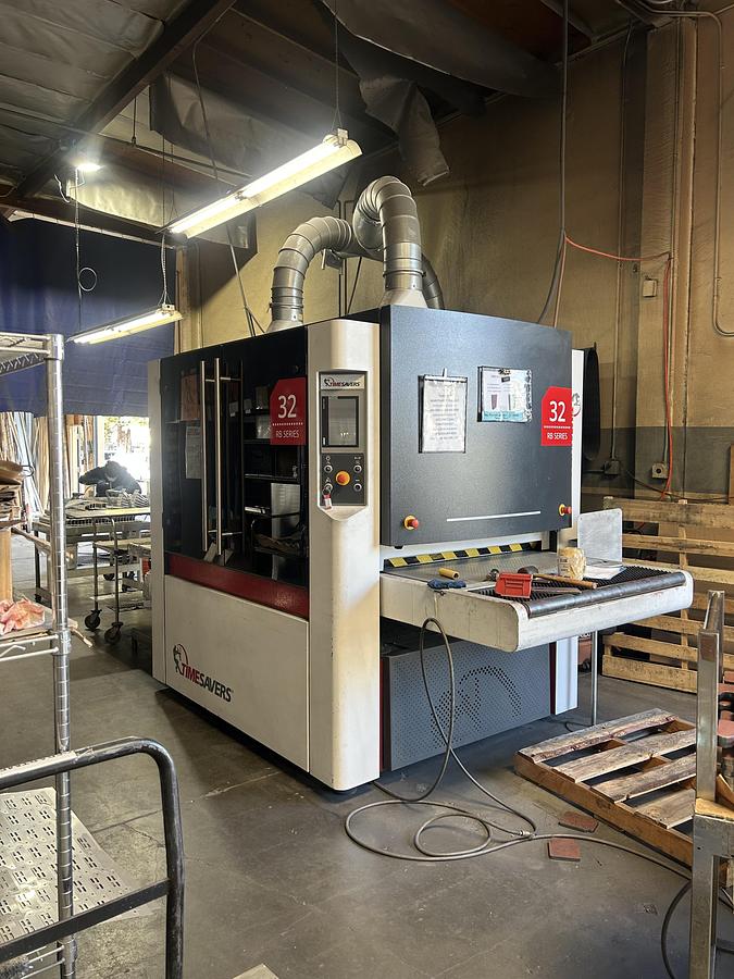 Used 2021 - 43" Timesaver 32 Series Deburring, Edge Rounding, Finishing Machine