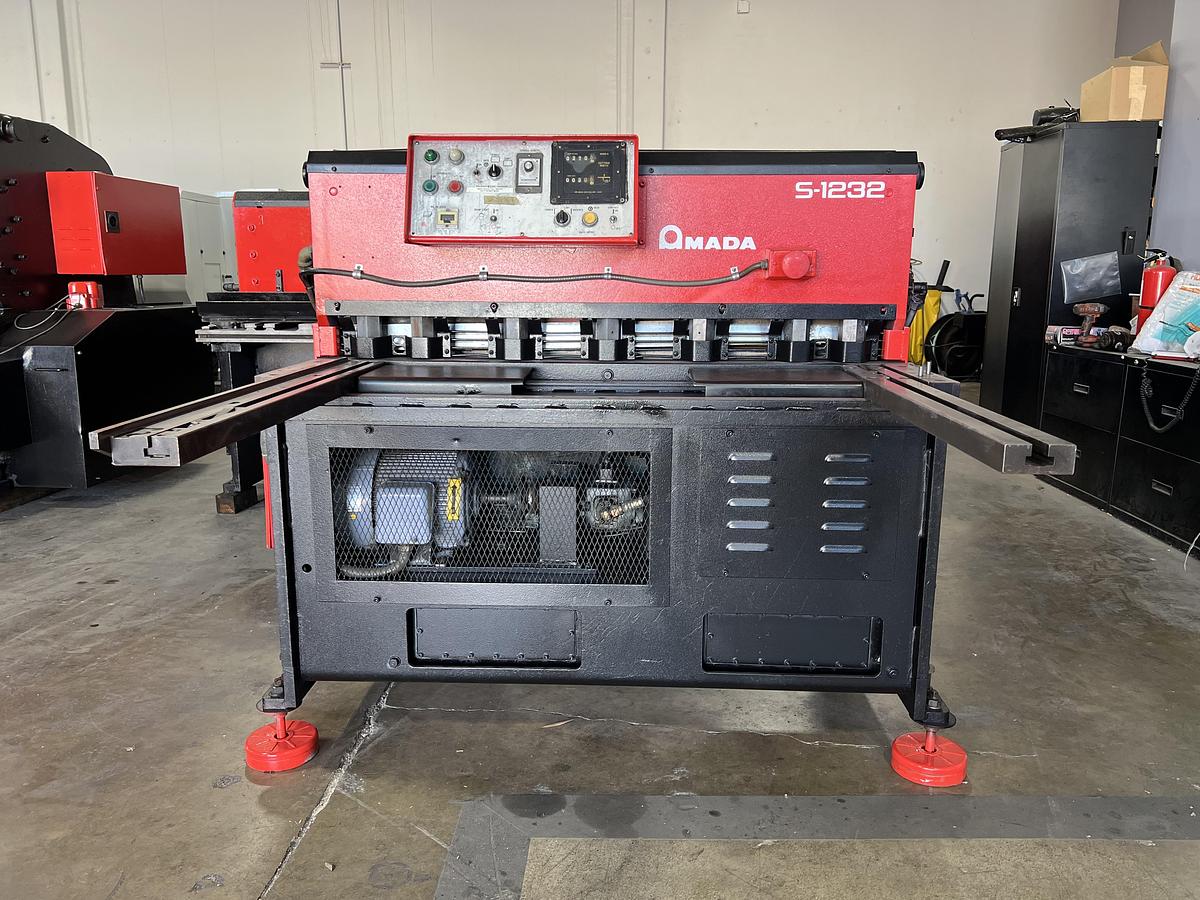 Used 1980 - 11 ga. x 4' Amada S-1232 Mechanical Shear