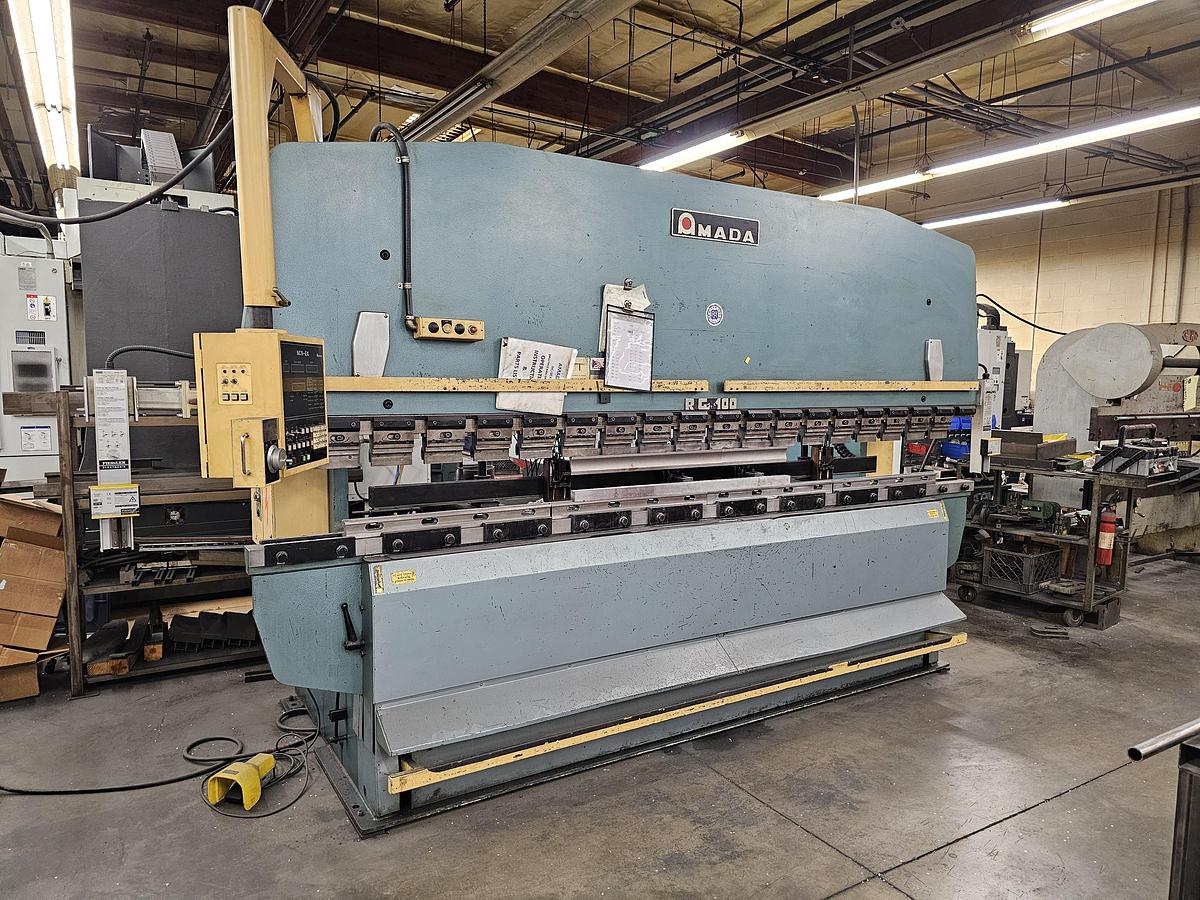 Used 1984 - 110 Ton x 13' Amada RG-100L CNC Press Brake