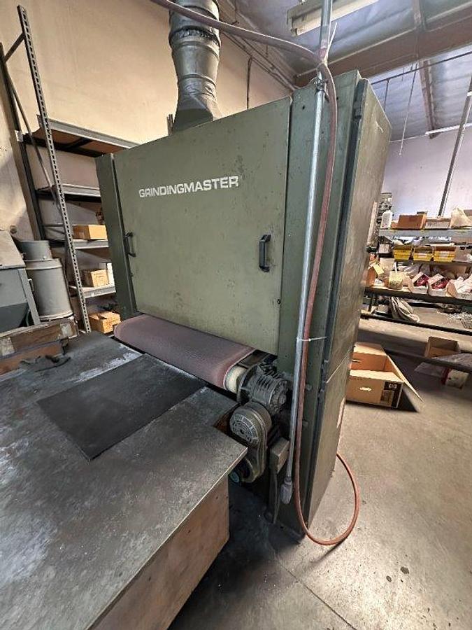 Used 35" GrindingMaster Wide Belt Grinding/Graining Machine