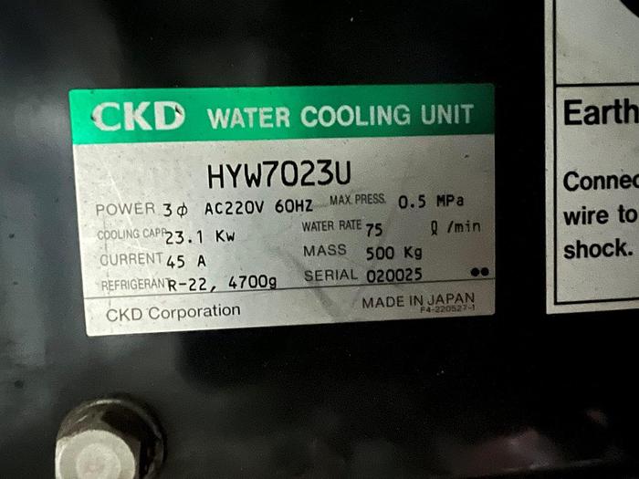 Used CKD Industrial Water Chiller for CNC Machinery